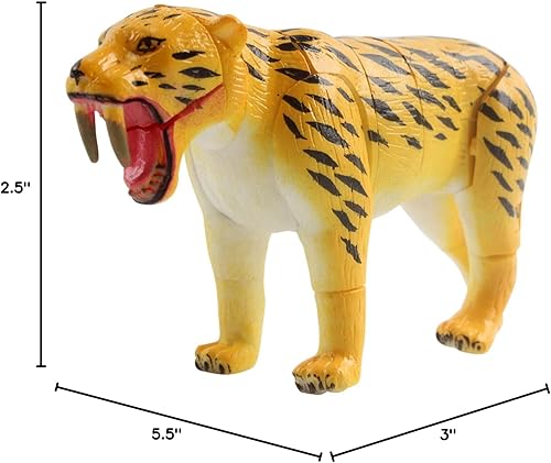 Miniatura 8 de Juego prehistórico con 4 animales de la edad de hielo en cubos de glaciar, rompecabezas 3D para niños, arqueología, desarmable, descubrir, descubrir