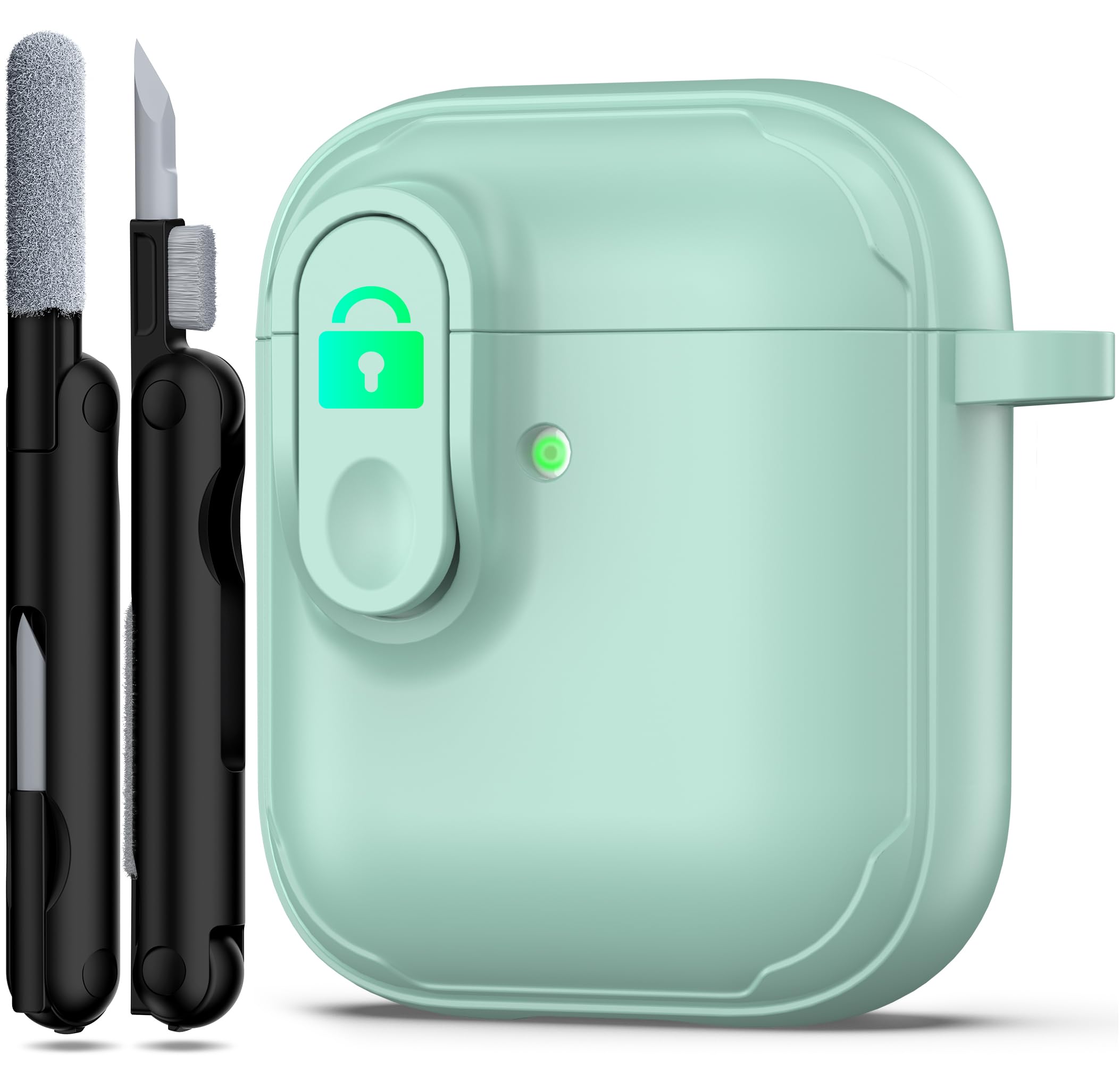 RFUNGUANGO Compatible with Airpods 2nd /1st Case,Automatic Pop-up with Safety Lock Clip, Full Body Shockproof Hard Case with Keychain Compatible with AirPods case,starry sky — view 65