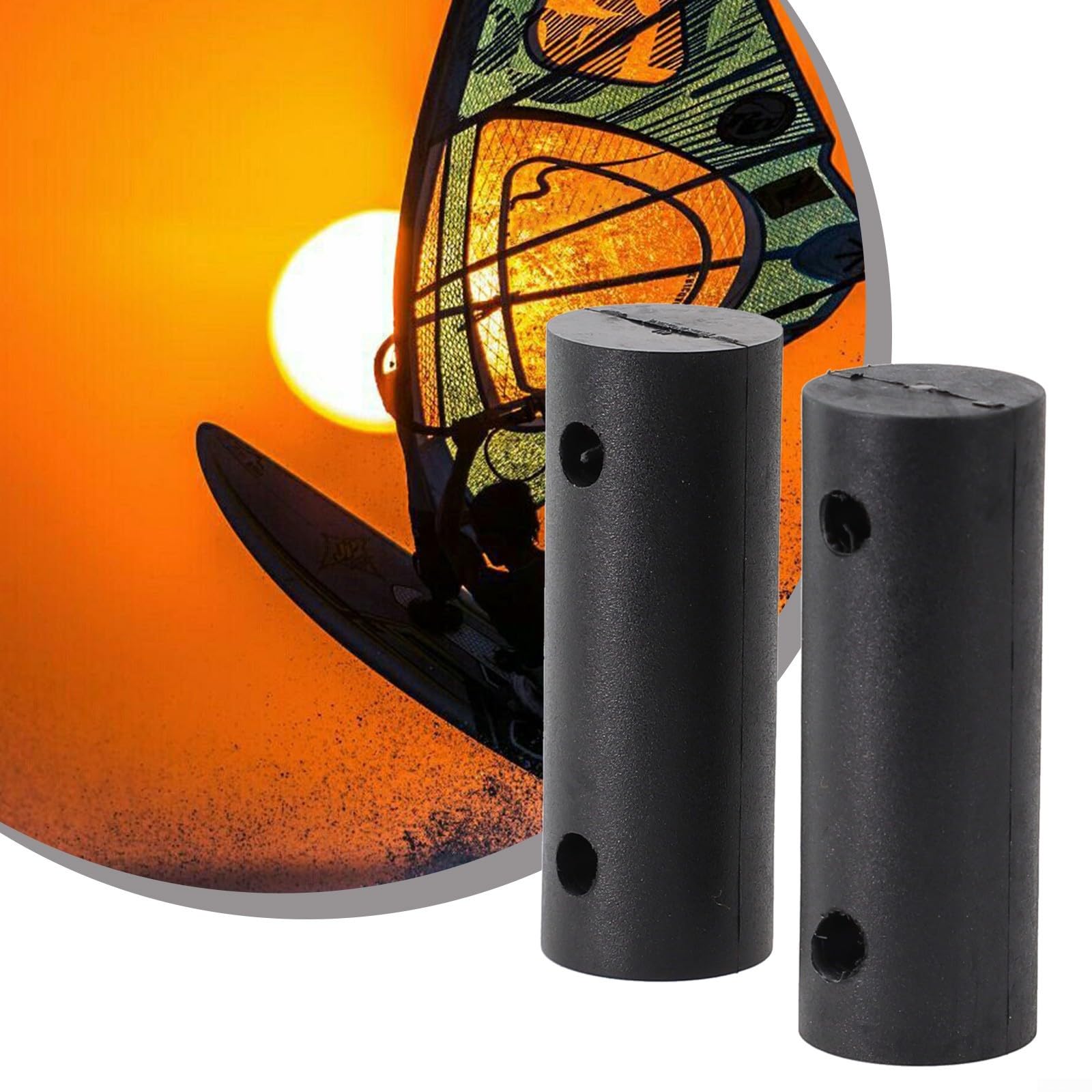 Piezas de goma para mástil de pie windsurf tendón de repuesto 5,6 cm 2 cm diámetro negro