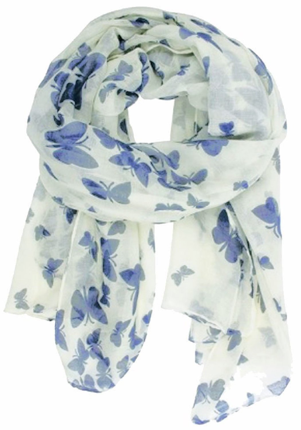 World of Shawls New Butterfly Print Ladies Celebrity Style Scarves Maxi, Scarf, Wrap, Sarong, shawls