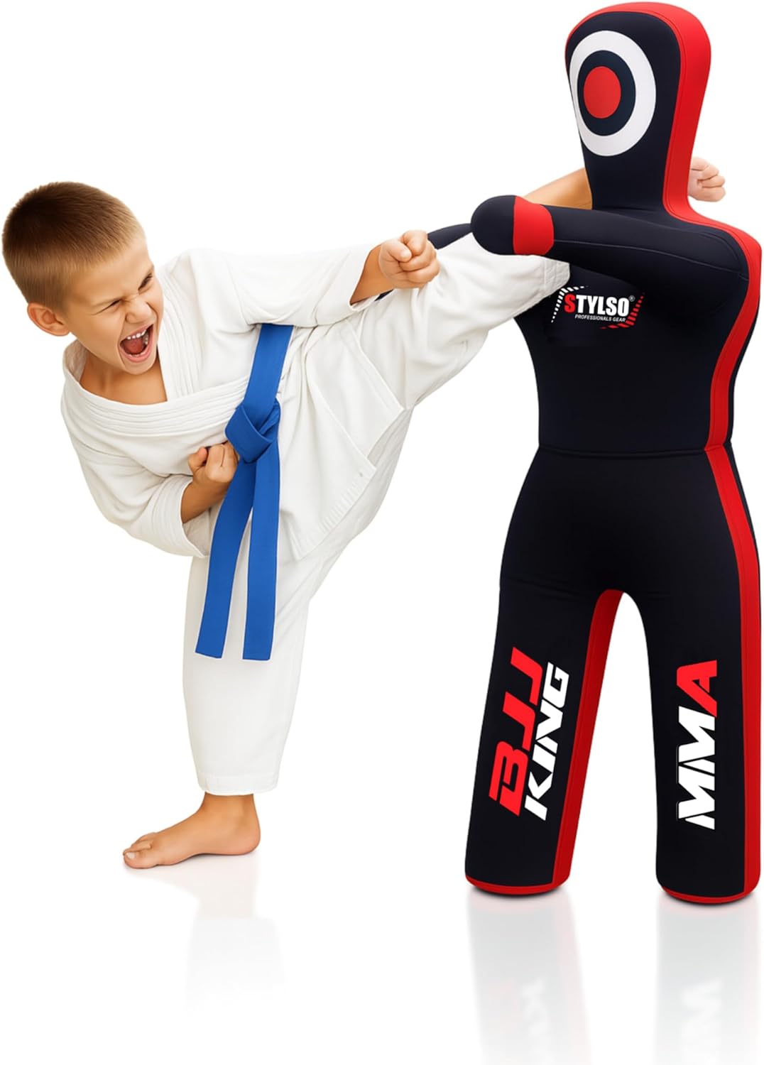 Un-Filled Wrestling Dummy for Kids - Ultimate Training Companion for Grappling Jiu Jitsu BJJ MMA Judo - Unleash Your Potential with Our Youth Punching Buddy Un-Filled