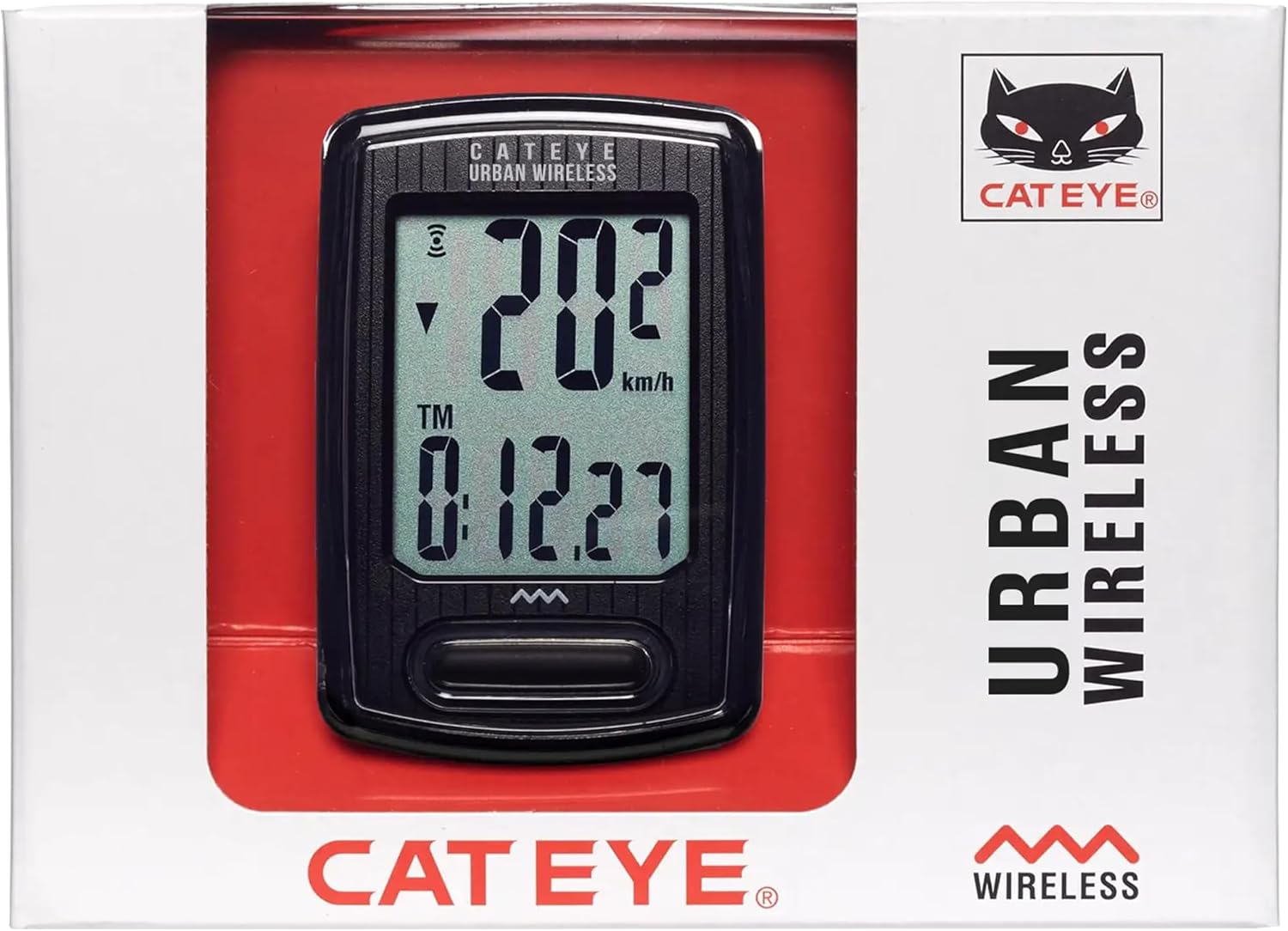 CATEYE Urban Wireless Bike Computer – Analog Speedometer & Odometer with Calorie Tracking, FlexTight™ Mount, Auto Start/Stop, Programmable Odometer & Easy Setup for All Bikes