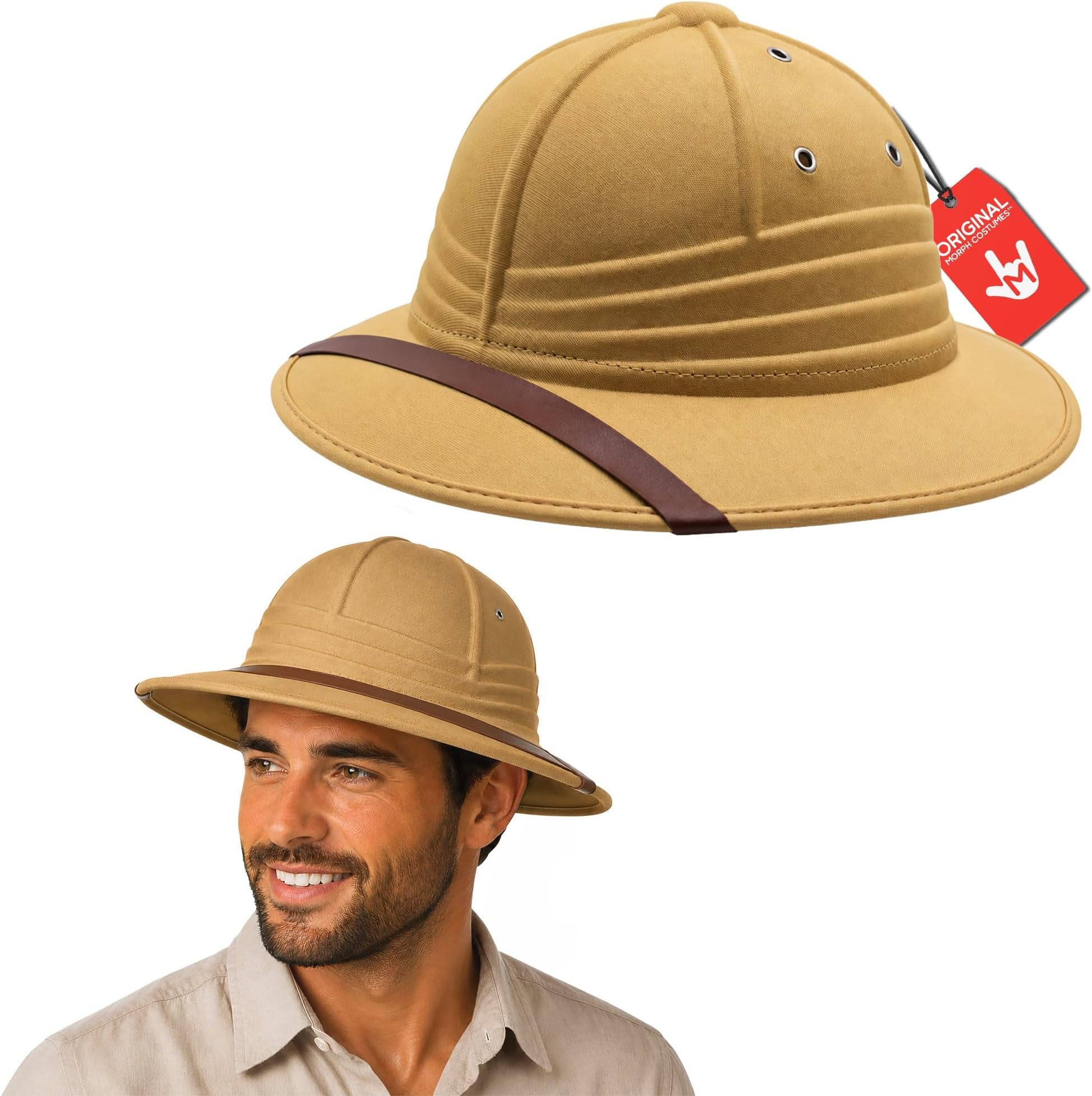 Pith Helmet, Grey Foam Safari Costume Accessory