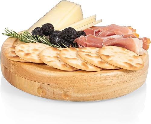 Miniatura 6 de Toscana - A Picnic Time Brand Brie Tabla de cortar y herramientas Juego de tablas de queso, tamaño único, madera de caucho