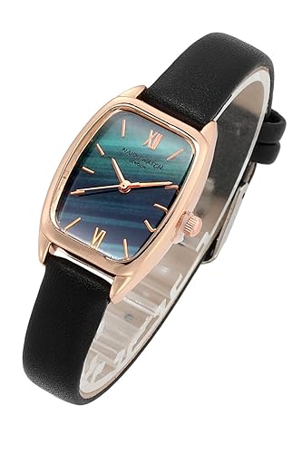 Top Plaza Womens Ladies Fashion Leather Wrist Watch Rectangle Elegant