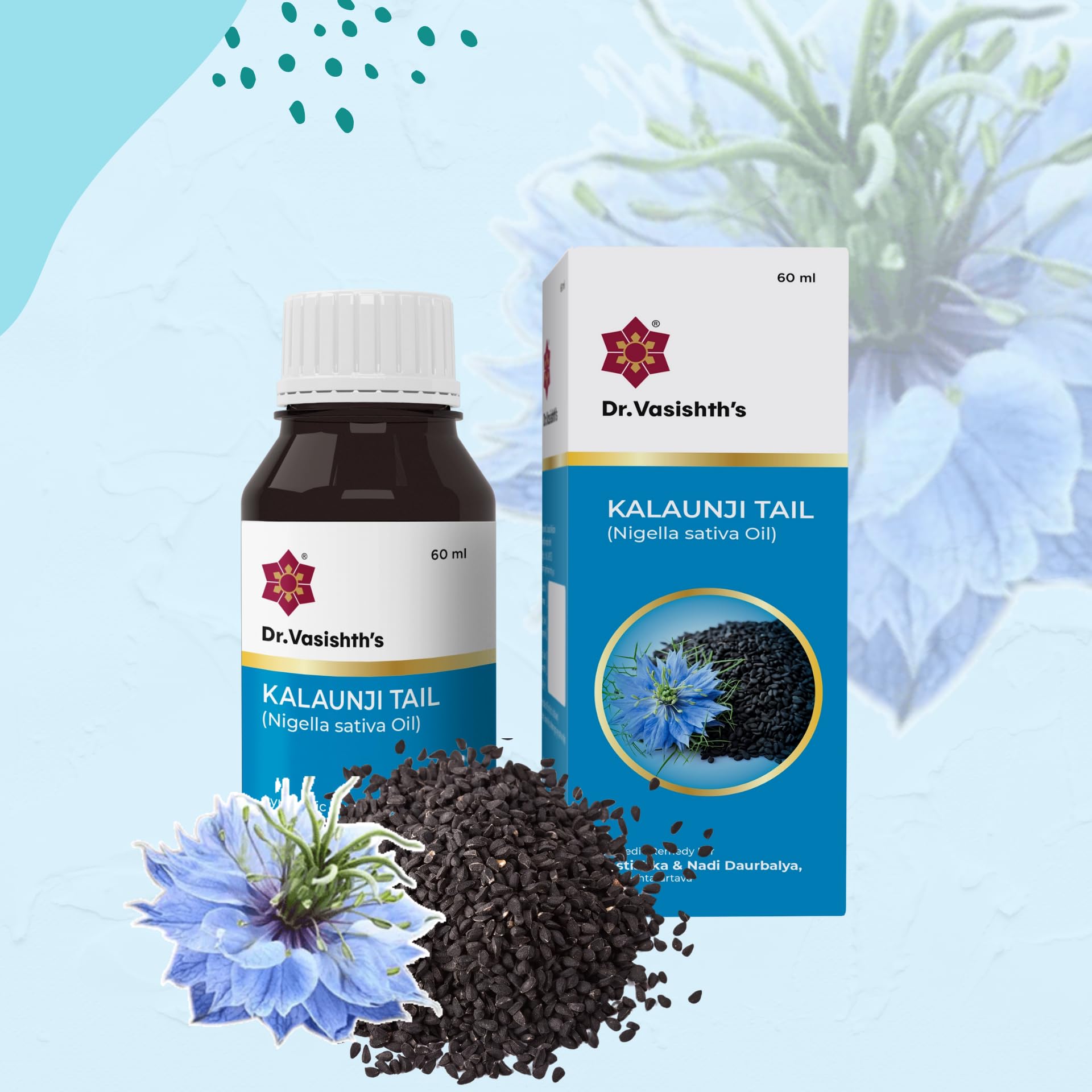 Dr.Vasishth's Kalaunji Oil | Supports Weight Management | Boosts Metabolism | 100% Ayurvedic | 60ml Bottle-image-15