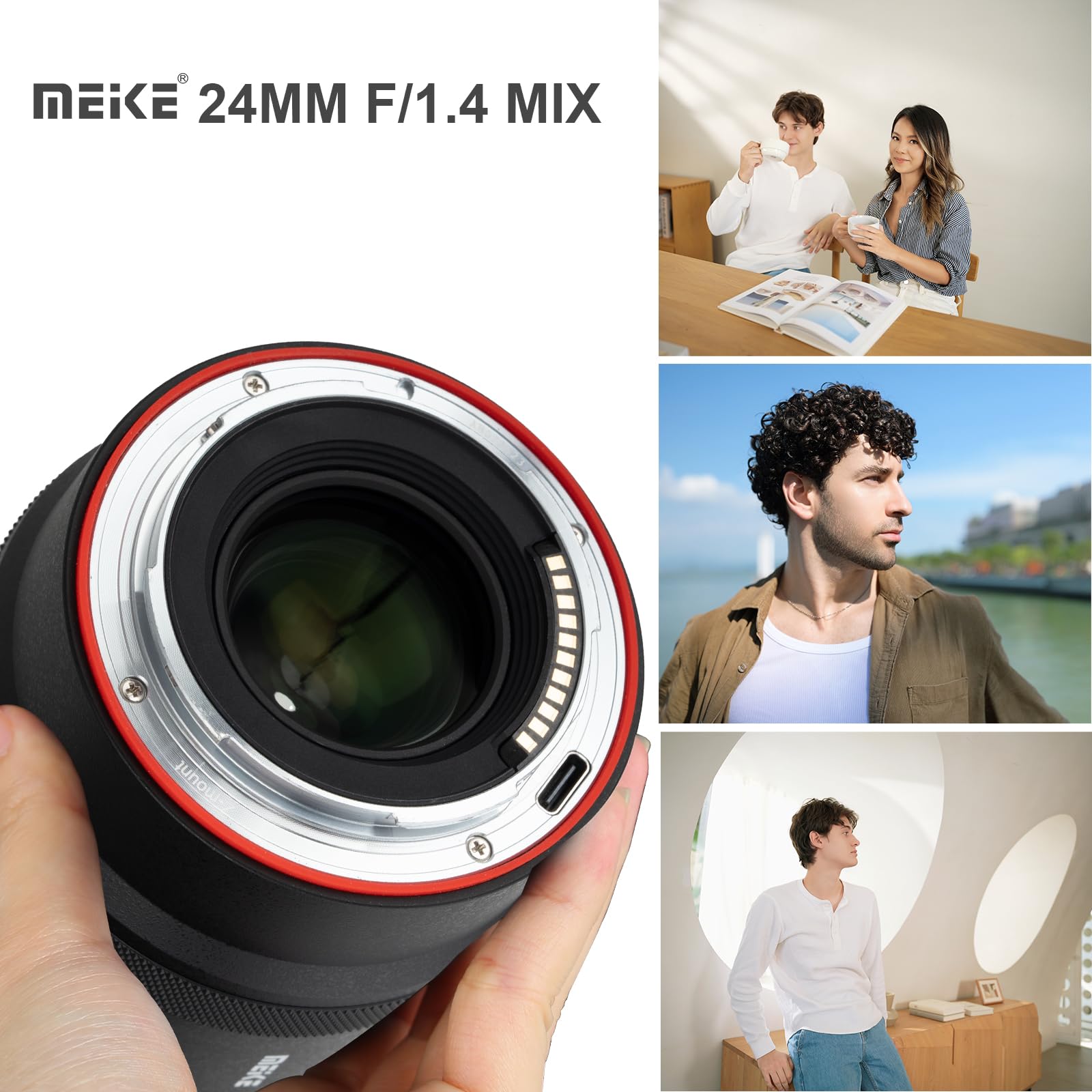 Meike Obiettivo AF-STM, 24 mm, F1.4, ultra-grandangolare, autofocus, Obiettivi per paesaggio Prime fissi, per fotocamere Nikon Z mirrorless Z5 Z6 Z7 Z6II Z6III Z7II Z8 Z9 Z30 Z50 Z50II Zfc