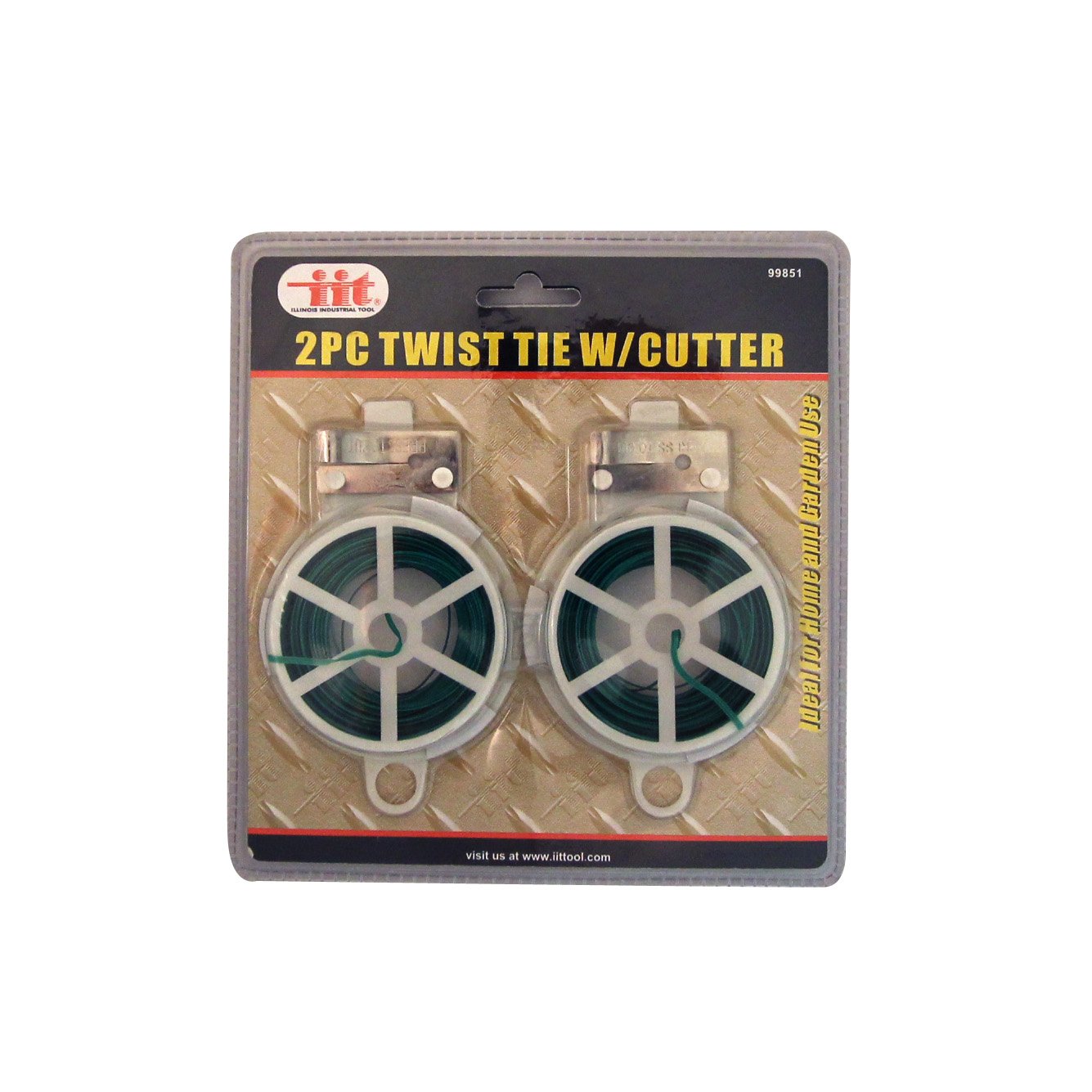 IIT 99851 Twist Tie with Cutter, 2-Pack