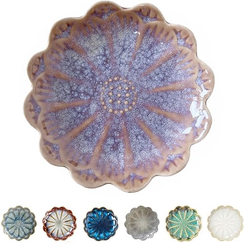 Miniatura 17 de Soporte de cuchara de cerámica para estufa, soporte de cuchara lindo con flores para encimera de cocina, soporte para cucharas de cocina para