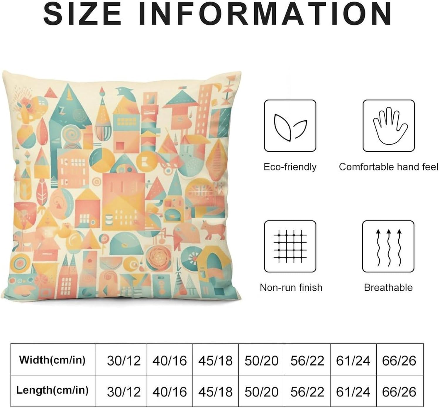Throw Pillow Covers Pack of 2 Soft Plush Pillowcase with Invisible Zipper Various Toys Decorative Couch Pillow Case 12 "x12 Cushion Cover for Sofa Living Room Bedroom Patio image 2