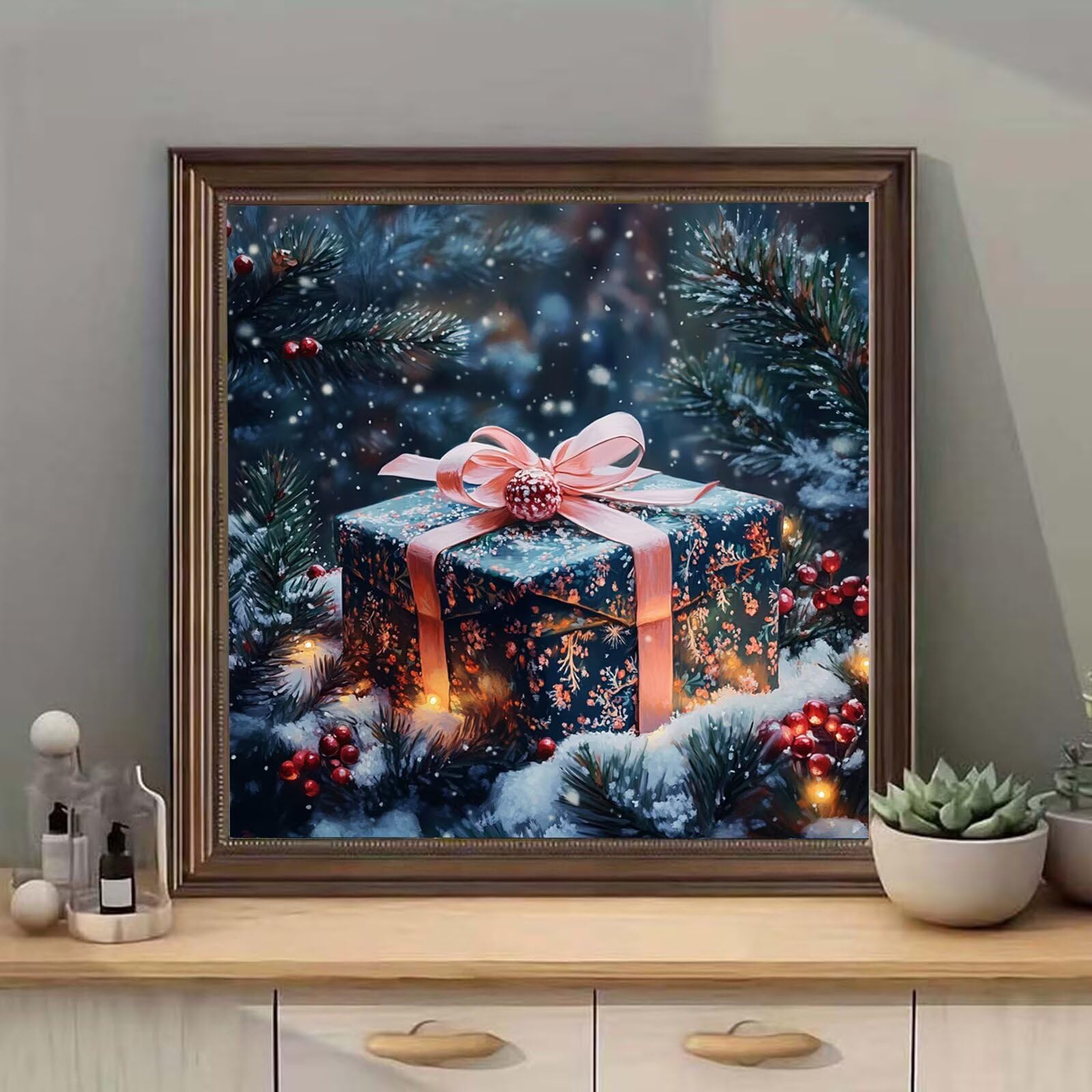 Diamentowa sztuka bożonarodzeniowa, 5D, DIY, prezent, mozaika, zestawy dla dorosłych, początkujących, pełne kwadratowe wiertło, klejnot, kryształ, cekiny, sztuka do dekoracji ścian domu, kreatywne