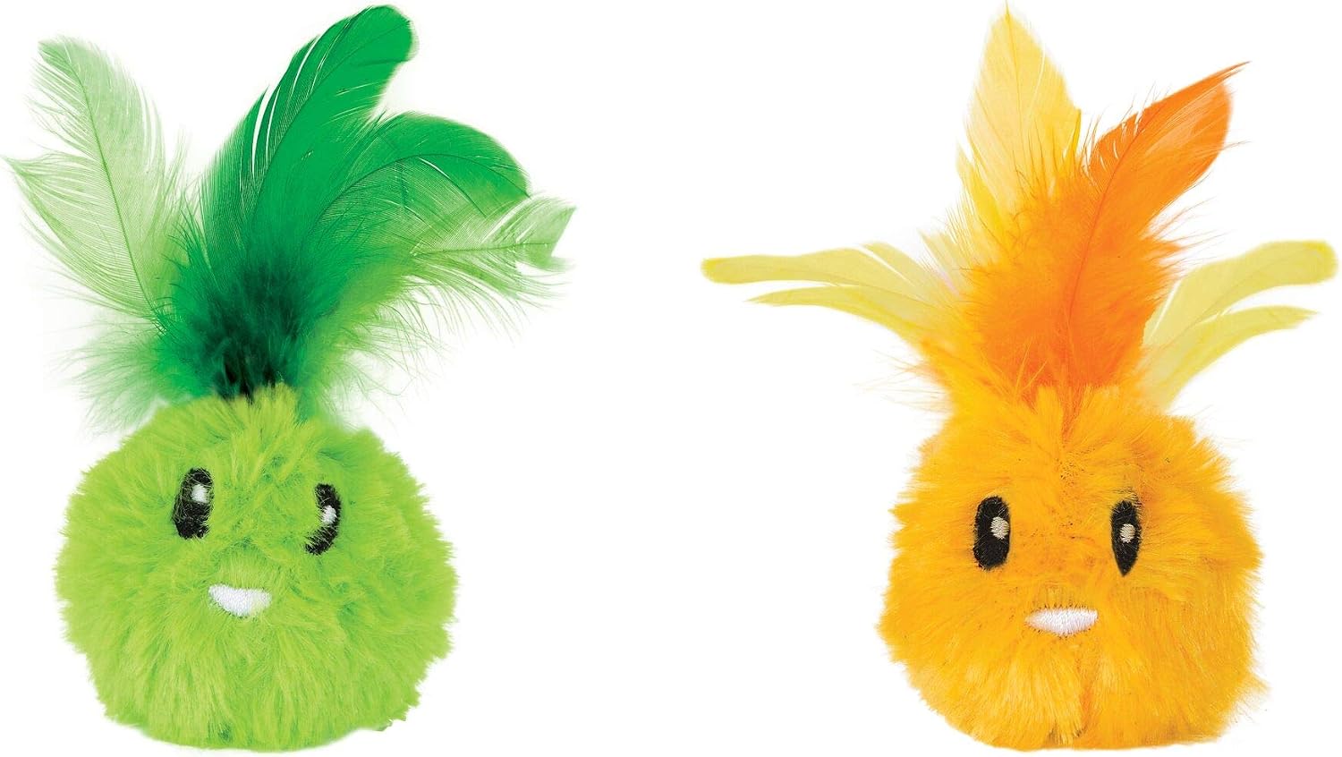 Petstages Feather Bunnyz Catnip Cat Toy - 2 Pack