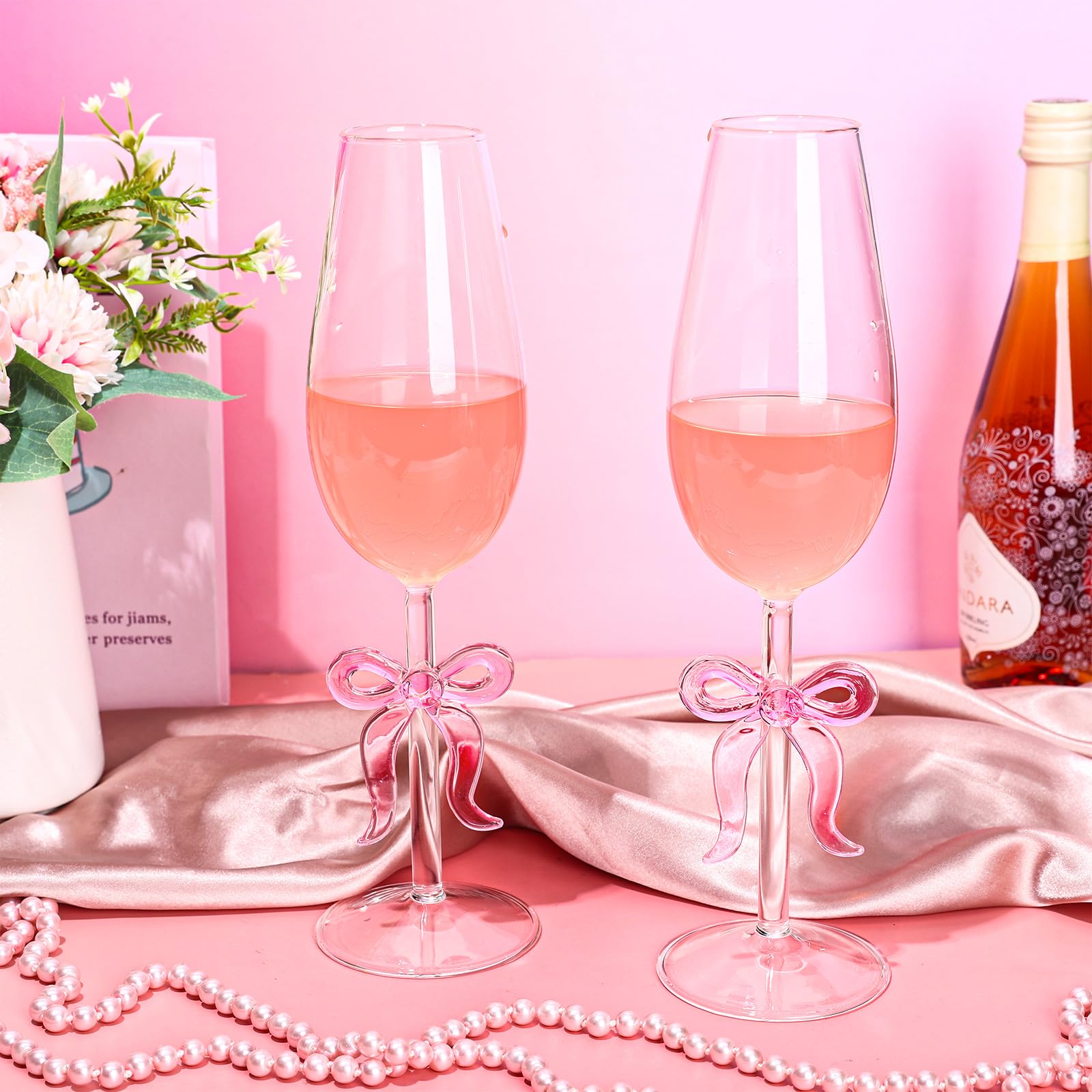 Rose Gold Champagne Wedding Flutes, Wedding Glasses, Rose Gold Toasting Flutes, Rose Gold Champagne Glasses, Champagne Flutes - View #12