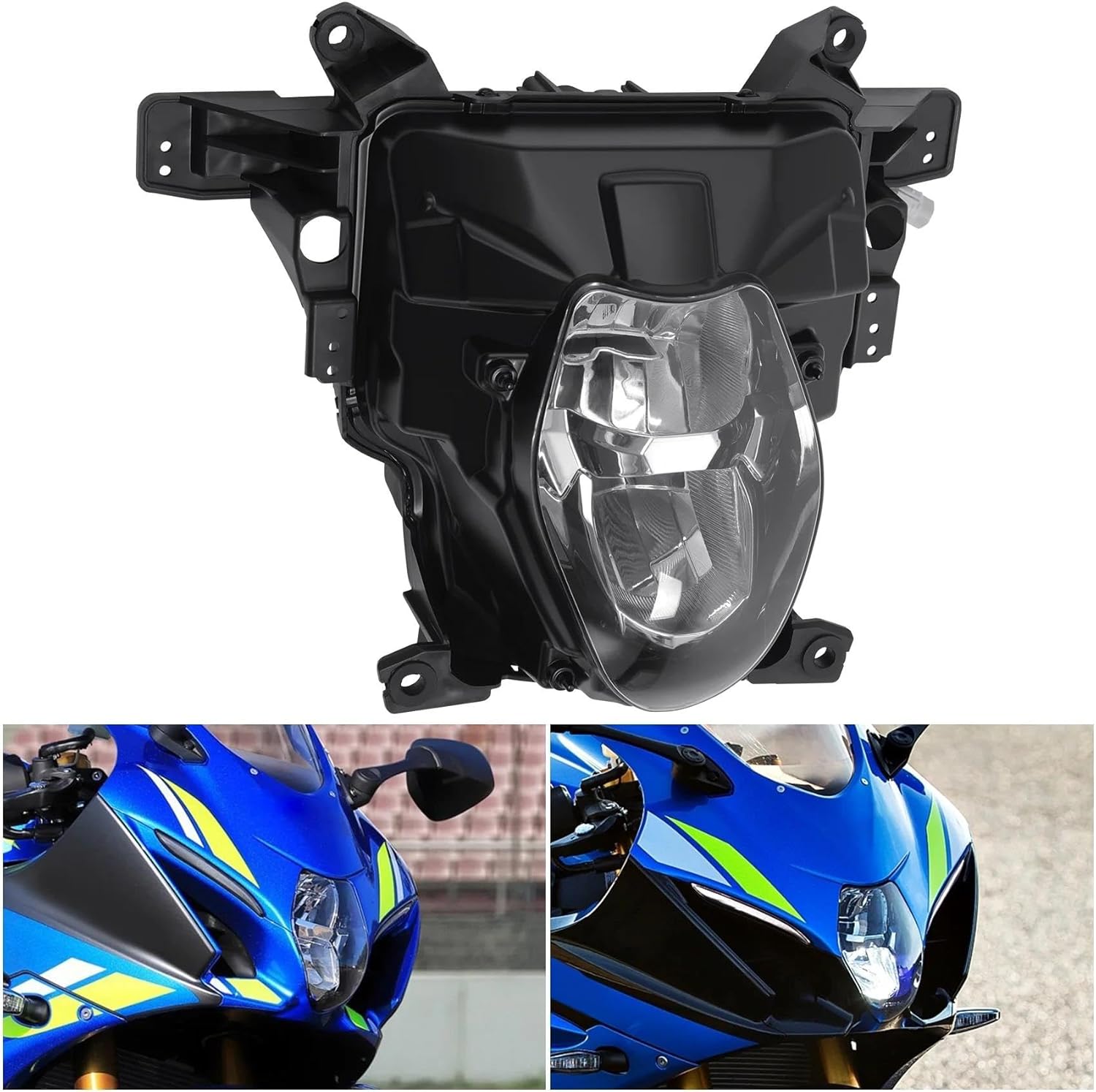 バイク ヘッドライト に適合する スズキ に適合する GSXR1000用 オートバイ用 フロントヘッドライト ヘッドライトランプ に バイク  ヘッドライト に適合する スズキ に適合する GSXR1000 2017-2024 用 フロントヘッドライト ライトランプア バイク ヘッドライト  に適合 ... オートバイのヘッドライトヘッドライトランプヘッドランプアセンブリハウジングキットGSXR1000 GSXR GSX-R 1000 2