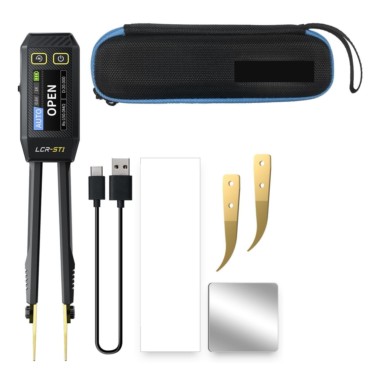 Multimètre numérique, Mini testeur de pince à épiler intelligent, Test de Diode de continuité d'inductance de capacité de résistance