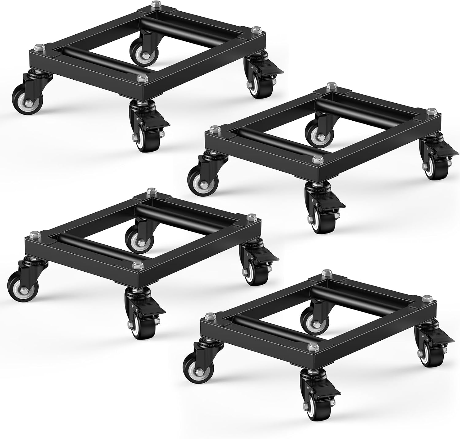 IMAYCC Car Dolly Set of 4, 6000 lBS Heavy Duty Car Wheel Dolly, Portable Moving Dolly for Cars, ATV, SUV, Motorcycles and Boats