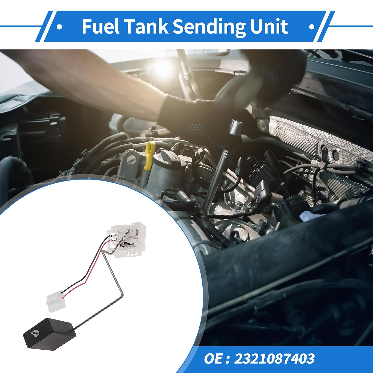 Fuel Tank Sending Unit Compatible for Toyota Terios A/T 2005-2012 No.2321087403 – Corrosion-Resistant Housing & Sealed Connectors