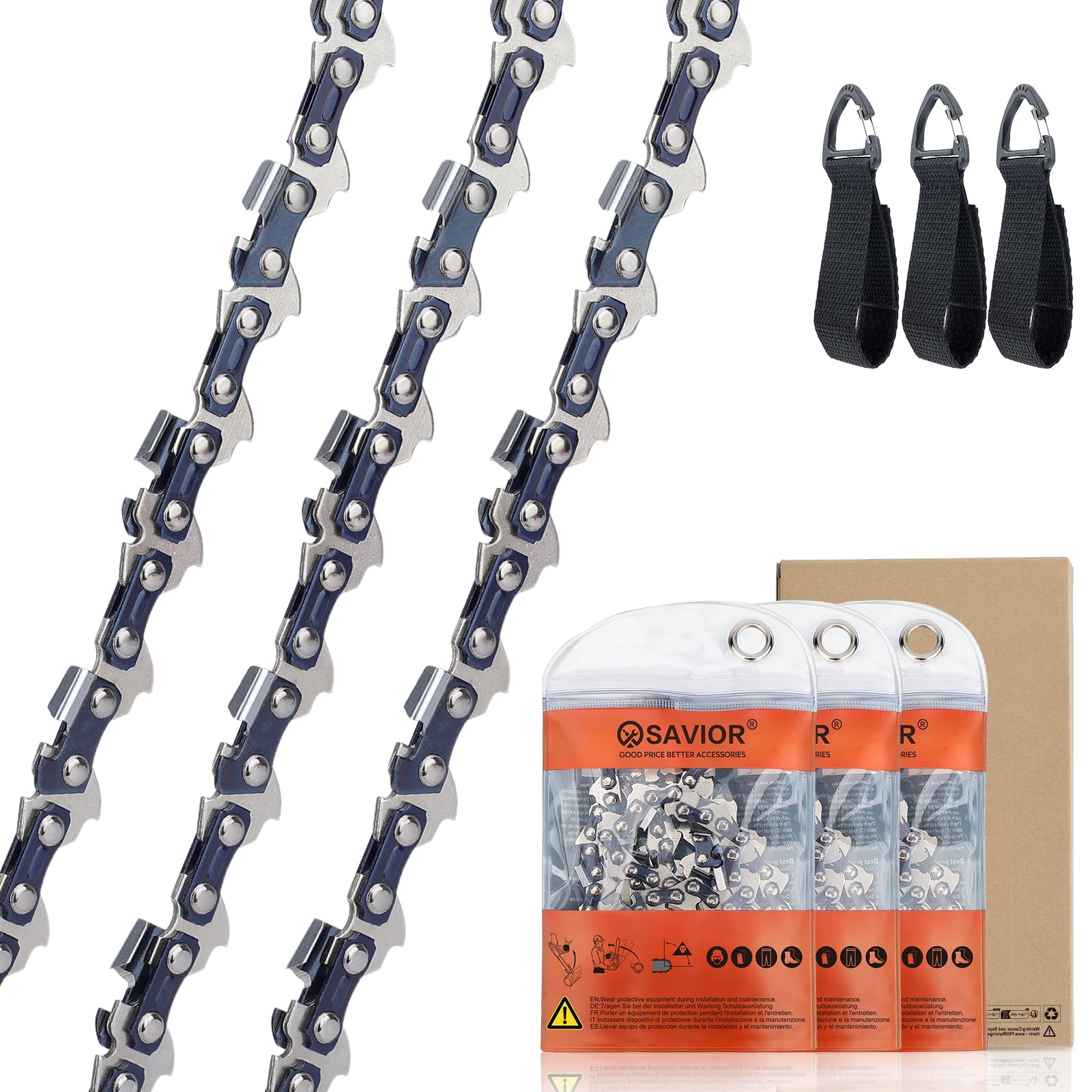 Gomme Moto Lama E Barra Per Motosega Da 45 Cm 18" Pollici 72 Maglie Ricambio Più Catena E Seconda Catena In Omaggio Per Motoseghe Scoppio 45 CC 52 CC Ricambio Barra Guida - Foto 10