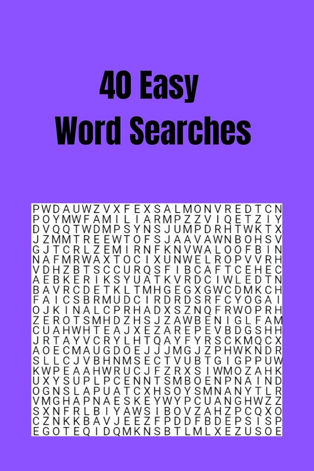 40 Word Searches Interactive for KINDLE SCRIBE ONLY, 40 Easy Searches