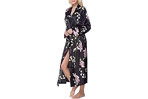 Women's Soft and Silky Satin Kimono Robe