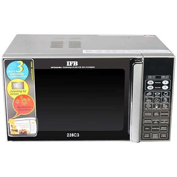 IFB 23 L Convection Microwave Oven (IFB 23SC3, Silver) Amazon.in Home & Kitchen