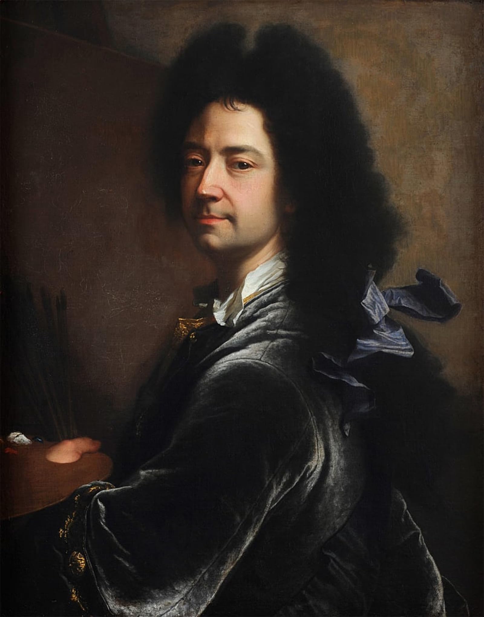 SERENDIPITP Aesthetic Poster Photo Wall Print Retro Picture Self-portrait by Hyacinthe Rigaud Modern Wall Artwork for Home Decor 60x90cm
