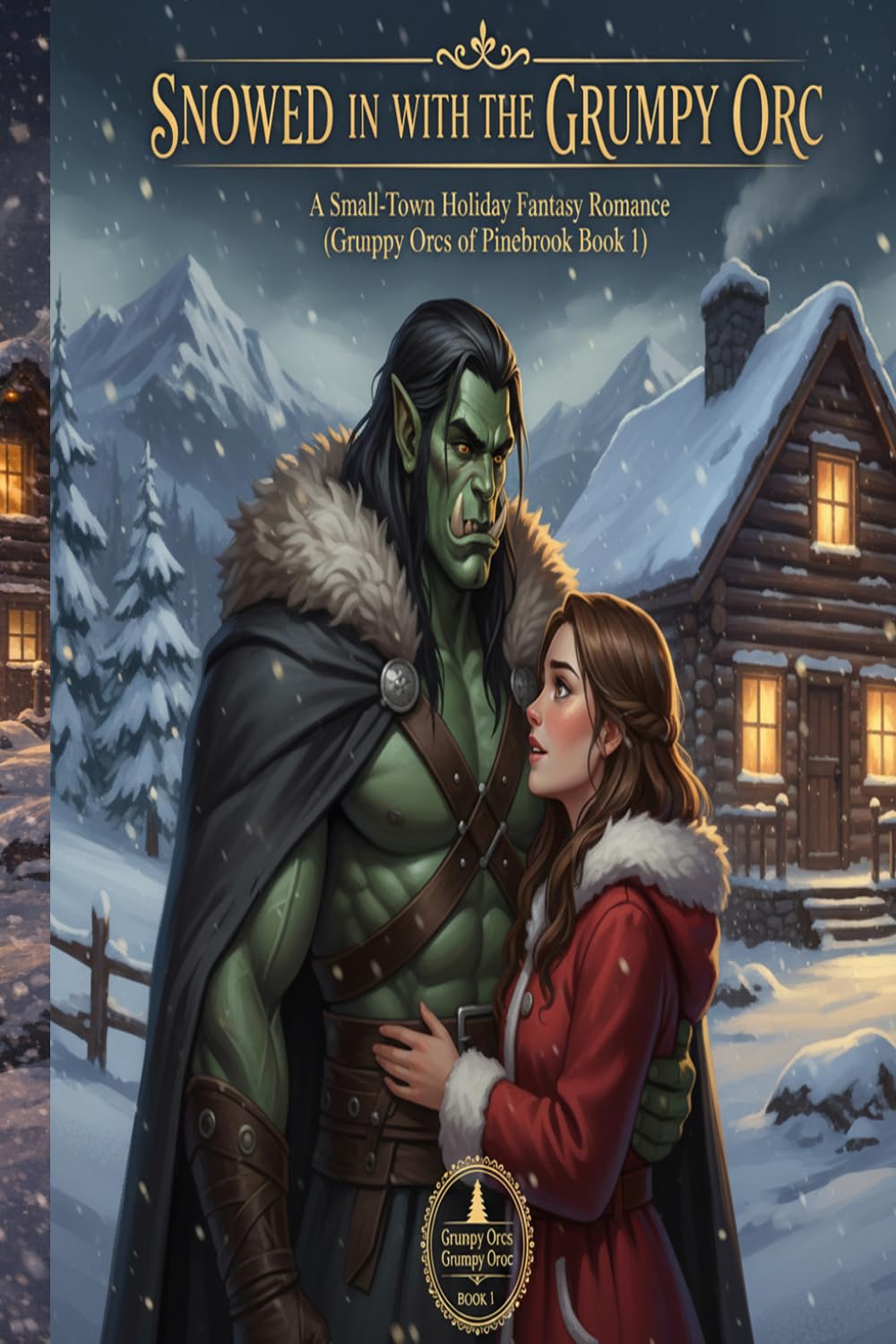 Snowed In with the Grumpy Orc: A Small-Town Holiday Fantasy Romance (Grumpy Orcs of Pinebrook Book 1) (Grumpy Orcs of Pinebrook A Cozy Holiday Fantasy Romance Series)