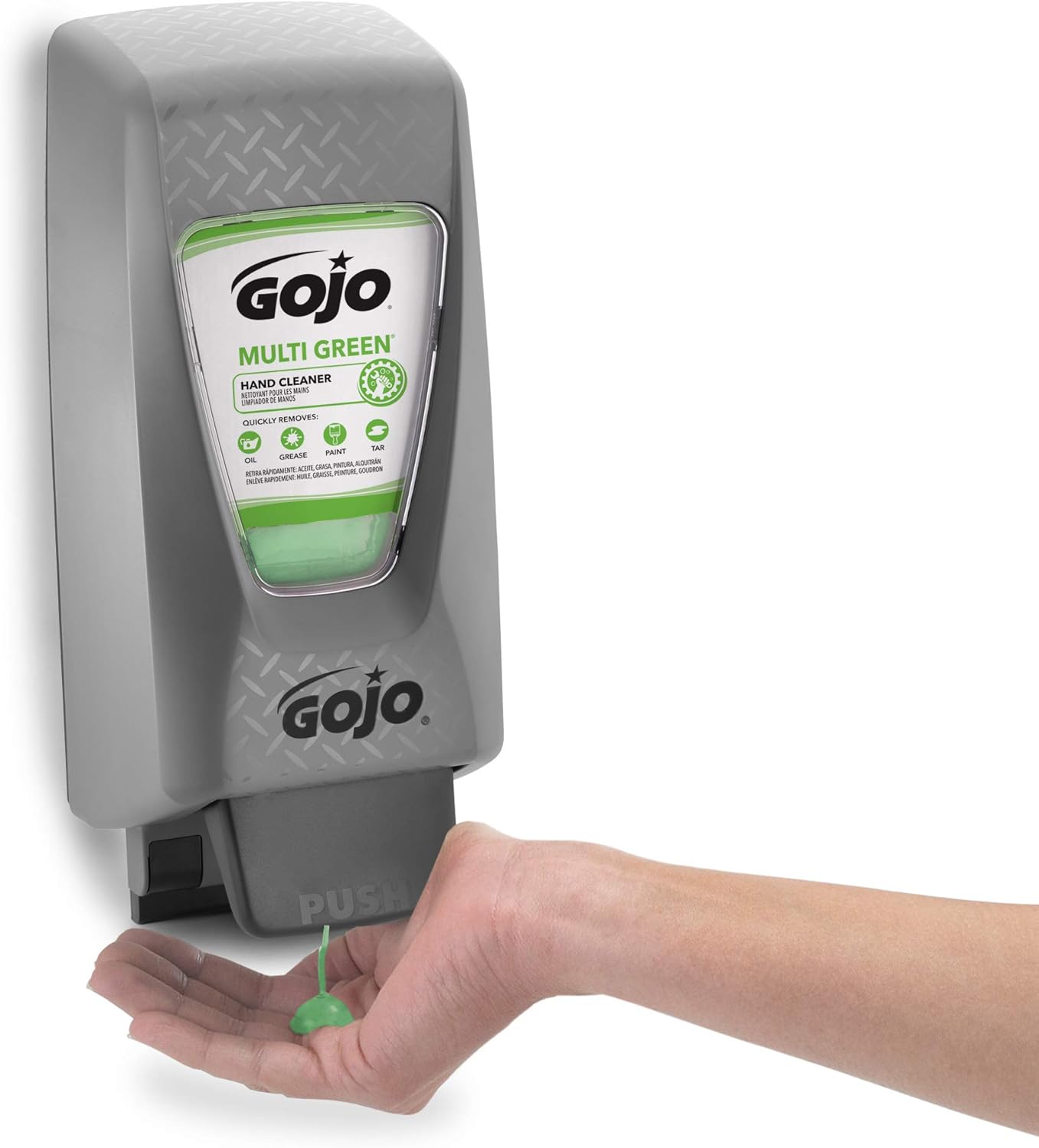 GOJO PRO TDX 2000 PushStyle Hand Soap Dispenser, Gray, for 2000 mL