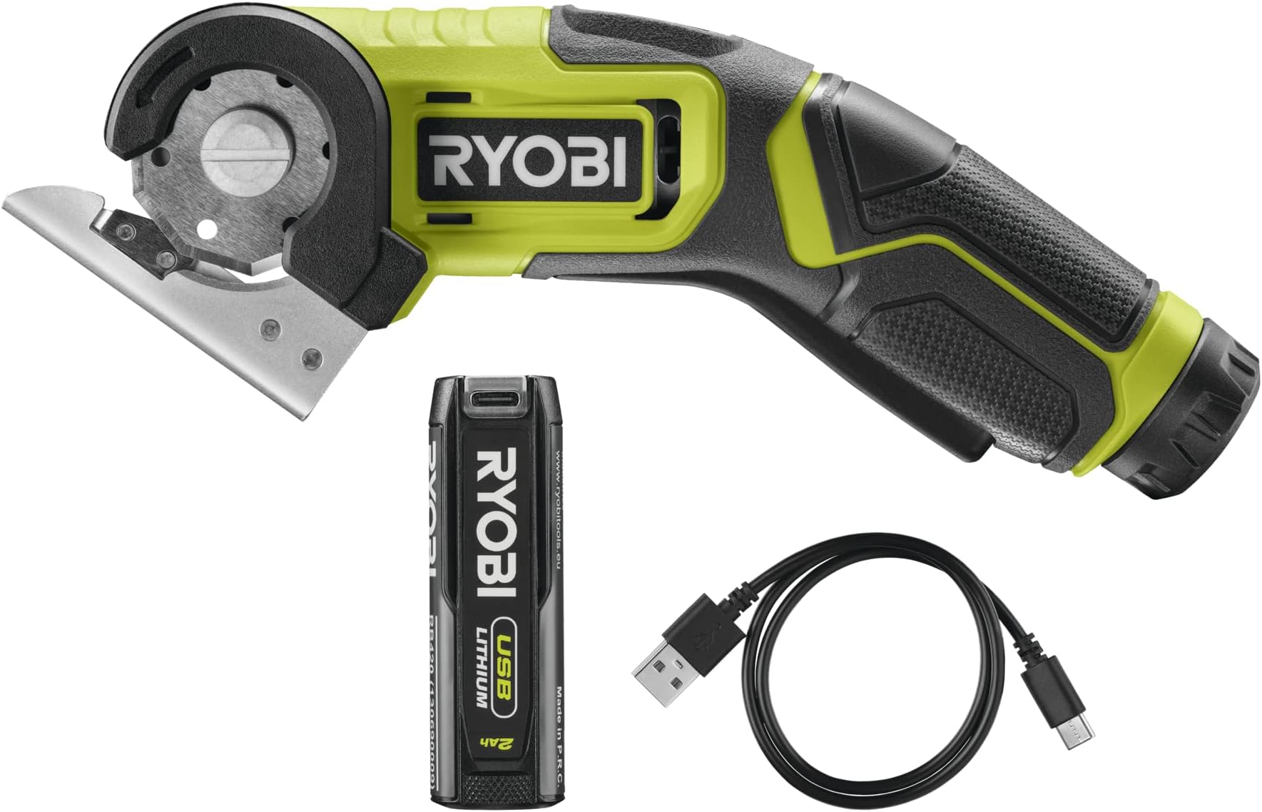 Ryobi Aspirapolvere 18V ONE+ RSV18-120G – Batteria 2.0Ah Inclusa, 2 Velocità, Spazzola Motorizzata 24 Cm, Filtro Ciclonico, Autoportante