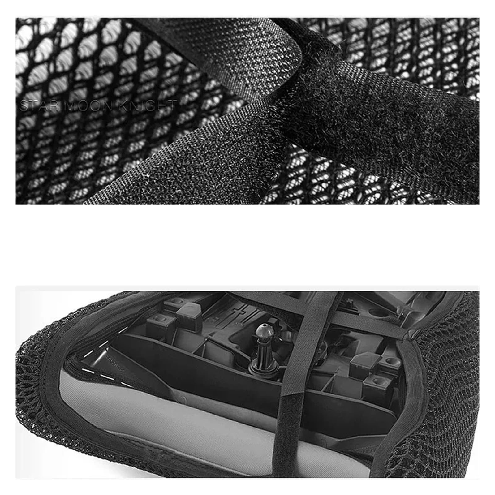 Coprisella Per YAM&AHA Tracer 9GT Coprisedile Anteriore Posteriore Moto | Per YAM&AHA Tracer 9GT Tracer 900 GT Coprisedile Rete 3D Anteriore Posteriore Moto Cuscino Sedile Termico