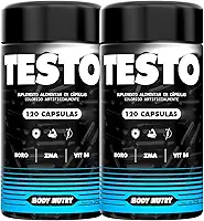 Kit 2x Body Nutry - Vitaminas e Minerais Pote 120 capsulas com Boro Magnésio Zinco Niacina Cálcio Vitamina B12 e B6 Suplemento Natural