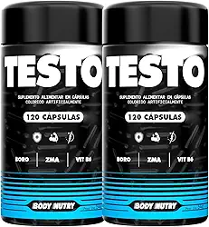 Kit 2x Body Nutry - Vitaminas e Minerais Pote 120 capsulas com Boro Magnésio Zinco Niacina Cálcio Vitamina B12 e B6 Suplemento Natural