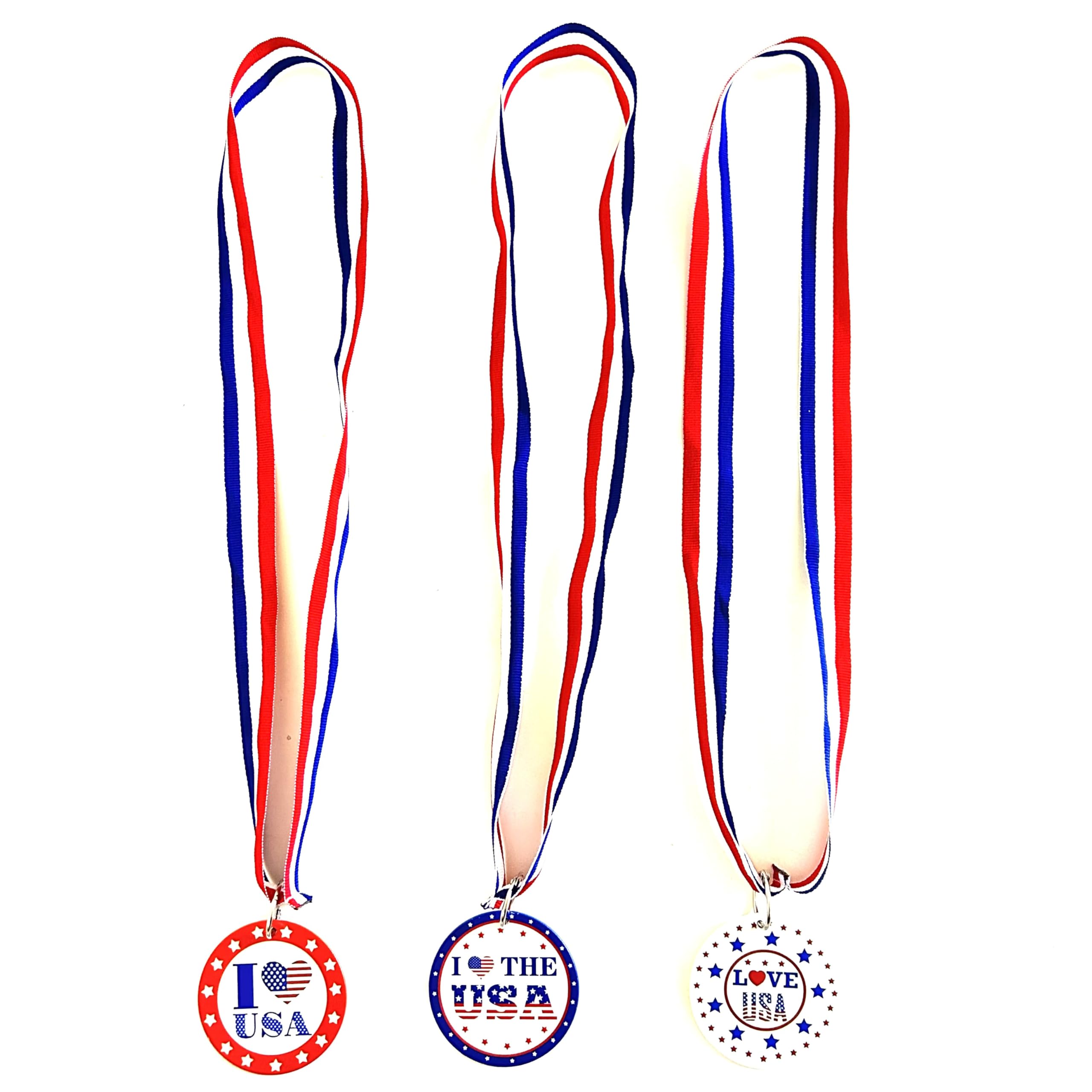 GZYSSL 4th of July Independence Day National Day Patriotic Ribbon Medals Themed Party Favors