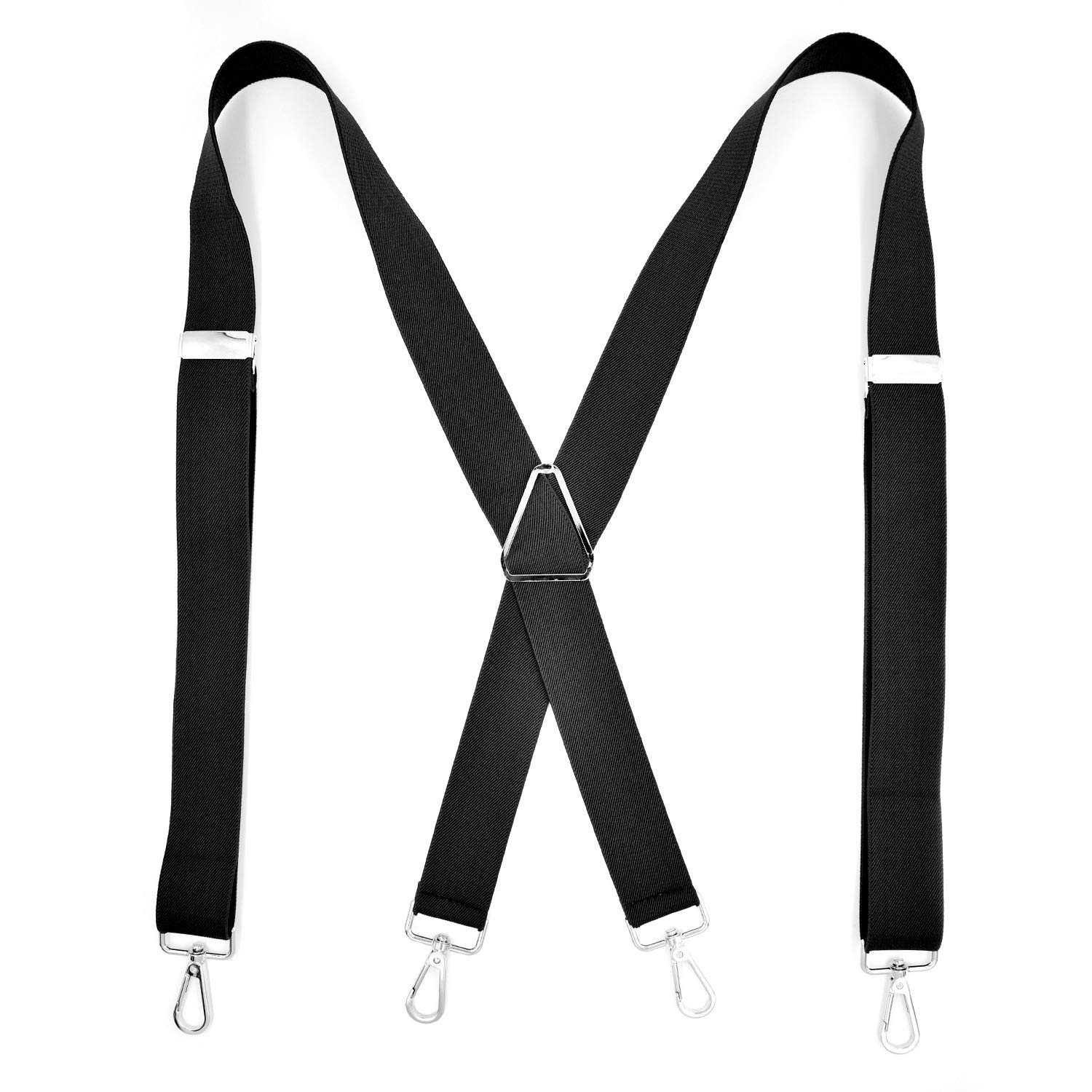 Bretelle da uomo, Bretelle resistenti da 1,4 pollici con ganci a scatto Menu2019s X-Back