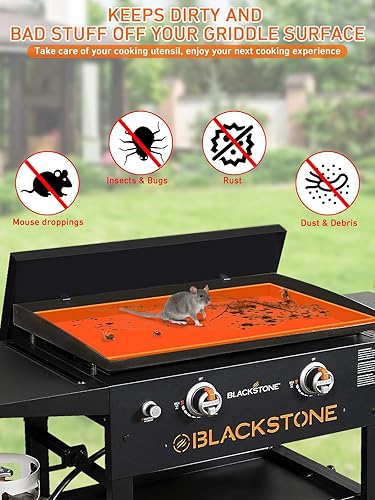 Miniatura 2 de Alfombrilla de silicona para parrilla Blackstone de 22 pulgadas, cubierta de accesorios de parrilla Blackstone, alfombrilla de silicona de grado