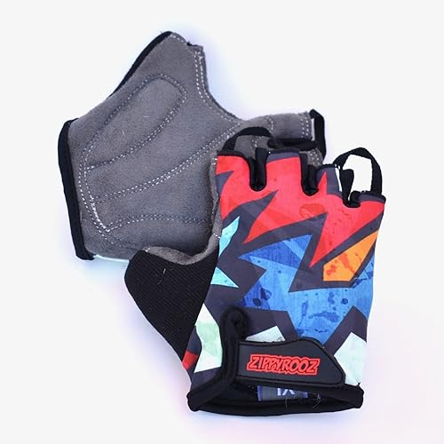 Miniatura 2 de ZippyRooz Guantes de bicicleta para niños pequeños y pequeños para bicicletas de equilibrio y pedal para edades de 1 a 8 años 8 diseños para niños y