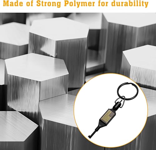 Miniatura 3 de JOTOVO Llave plana giratoria para esposas llave universal con llavero desmontable que se adapta a la serie estándar de puños de mano paquete de 2