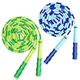 Jump Rope for Kids Girls and Boys, Soft Beaded Jump Ropes, Adjustable Skipping Rope, Tangle-Free Segmented Rope for Kid and Women Men Adults Exercise, Keeping Fit, Training - 9.2Ft