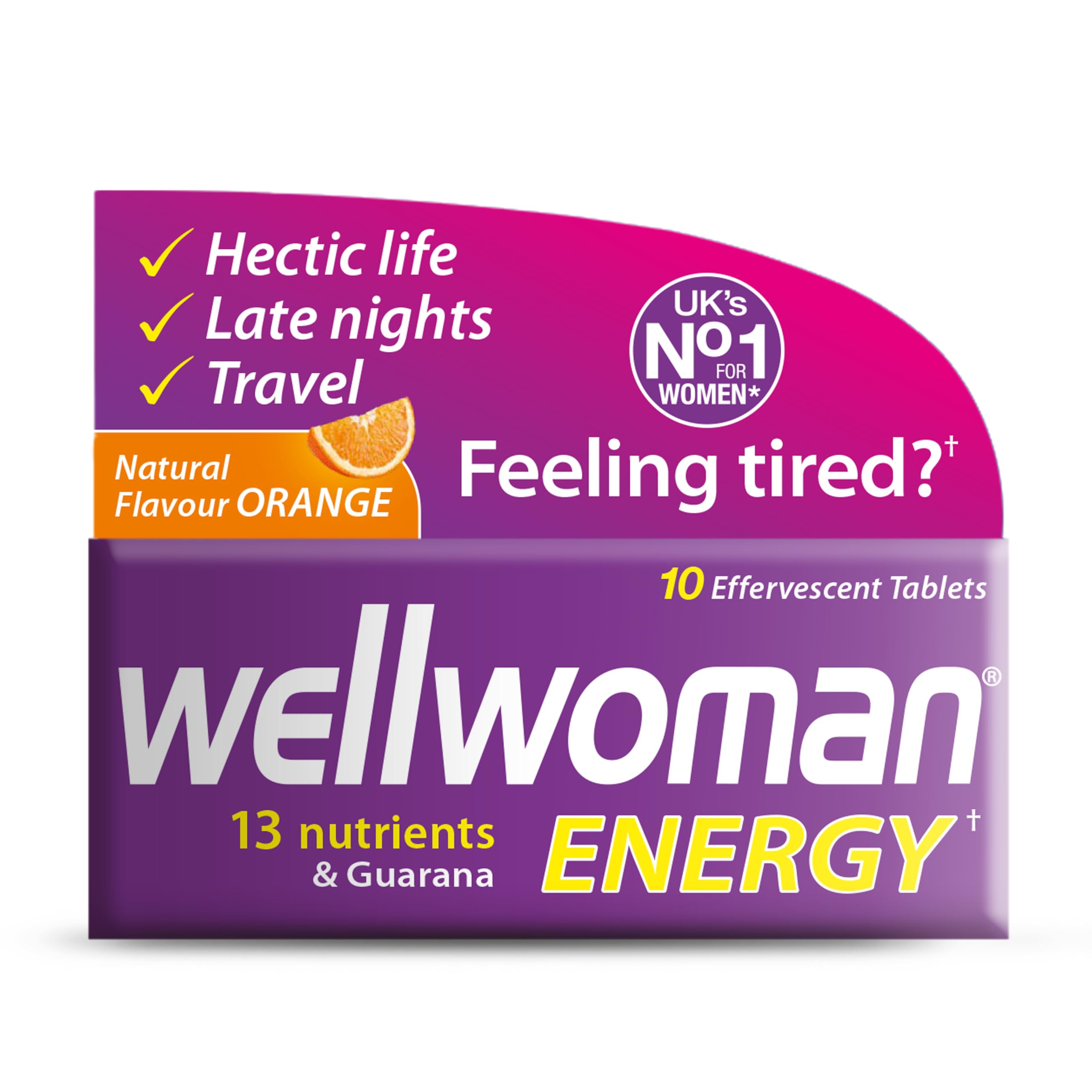 VitabioticsWellwoman Energy Natural Orange Flavour (10 Tablets)