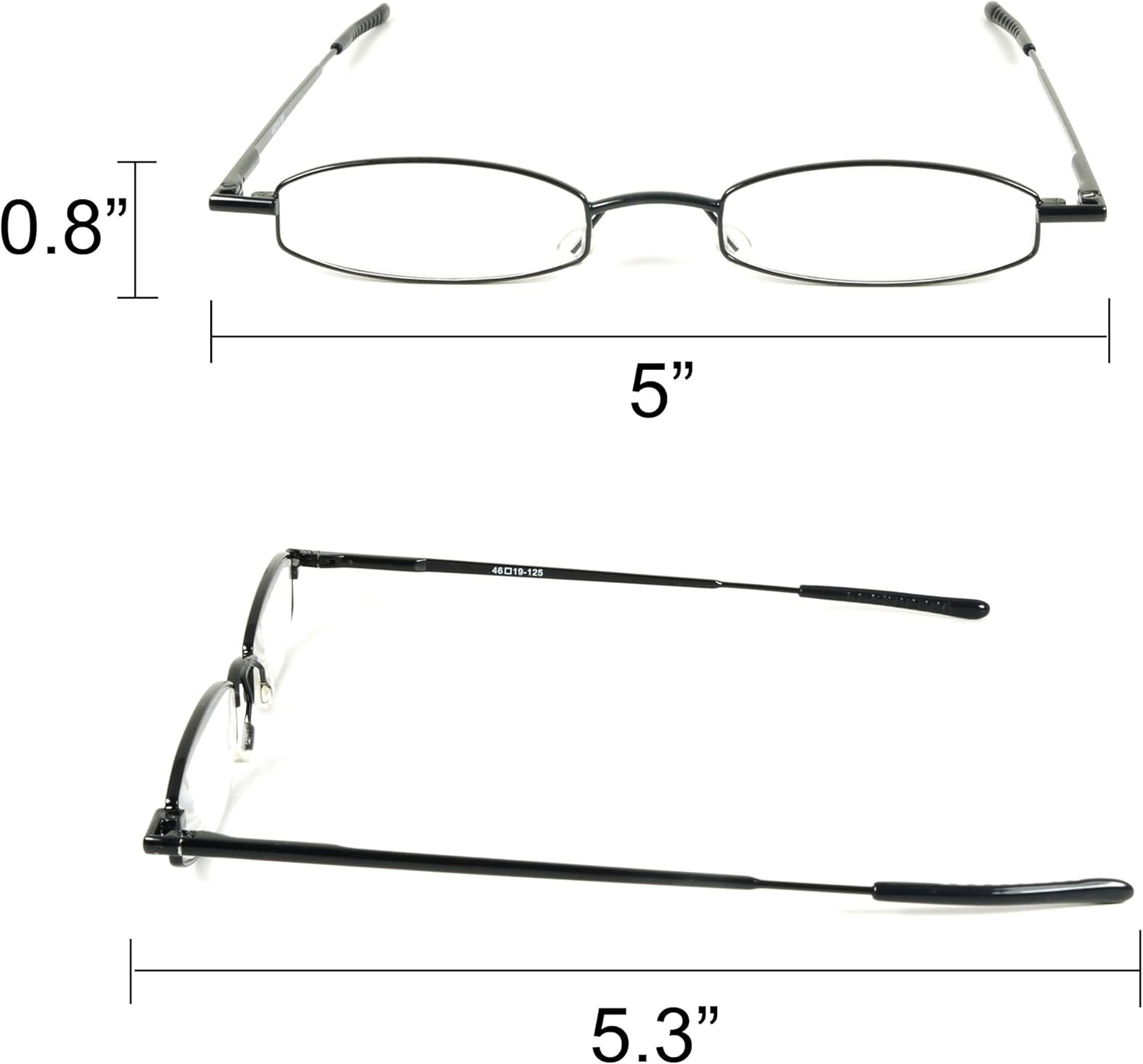 I-Mag Full Size Reading Glasses with Hard Case