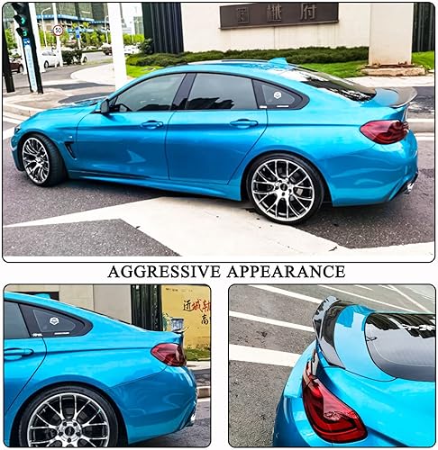 Miniatura 3 de Alerón de maletero de fibra de carbono para BMW Serie 4 F36 Gran Coupé 2014-2019 Spoiler 420i 428i 435i 440i 4Door Rear Boot Lid Highkick Wing Lip