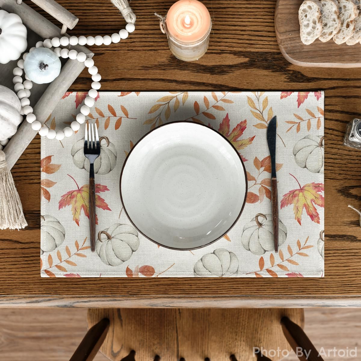 Artoid Mode Lot De 6 Sets De Table à Carreaux