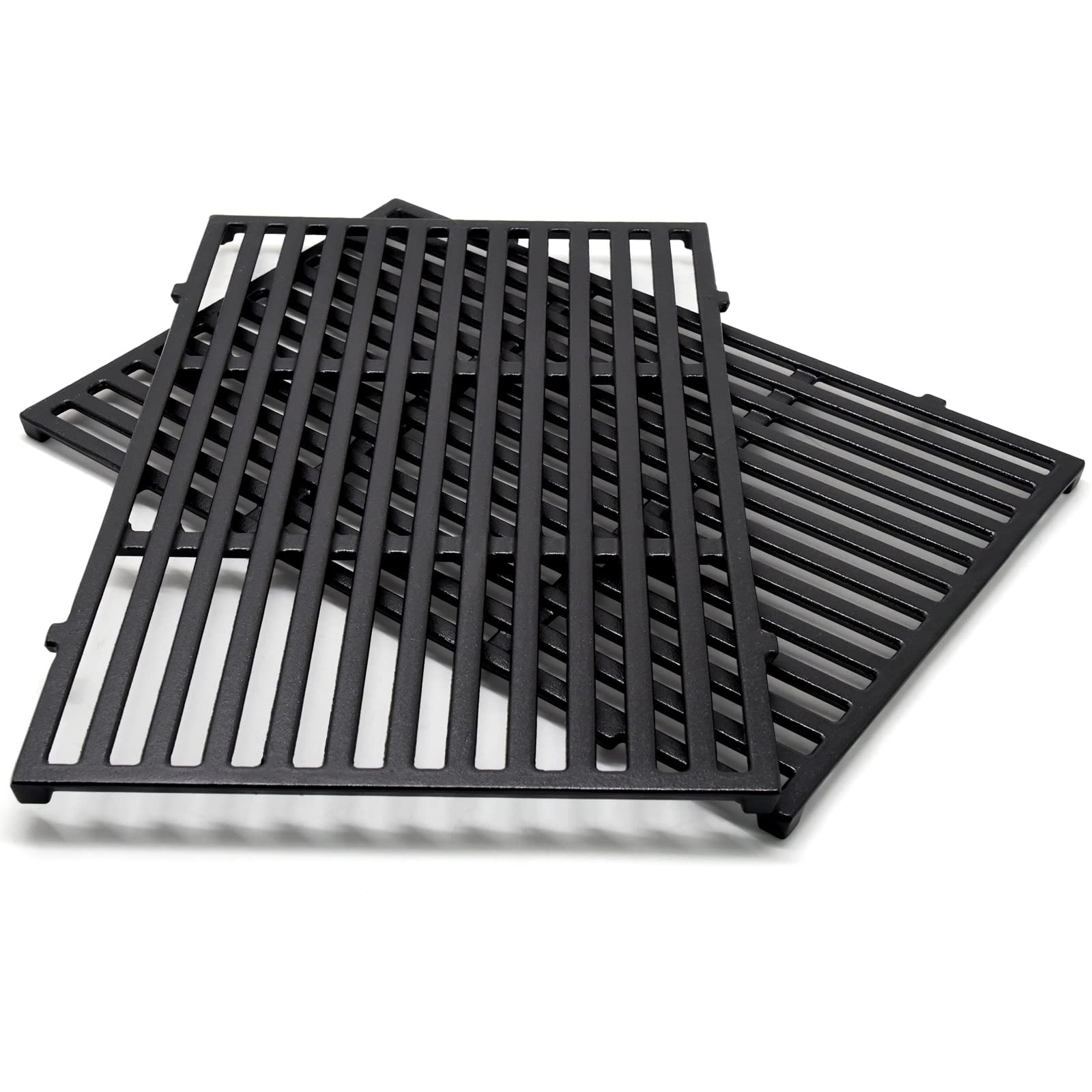 Adviace 17.5 Inch 7638 Cast Iron Grill Grates Replacement for Weber Spirit I & II 300 Series, Spirit E/S-310, E/S-320, E/S-330, Genesis Silver B/C, Spirit 700, Genesis Gold B/C, Genesis Platinum B/C.
