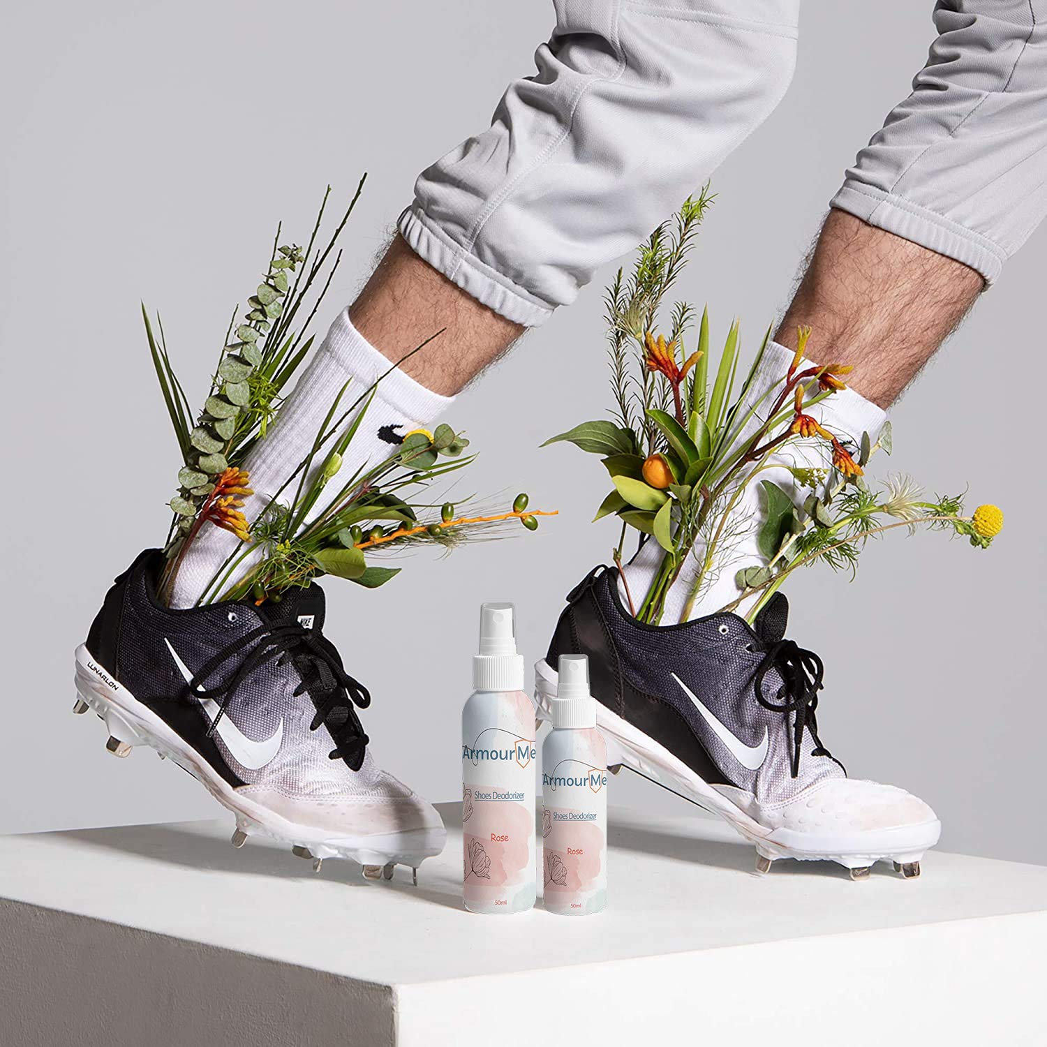 Shoe Spray | Shoe Deodorizer | Shoe Spray Smell Eliminator for Shoes and Sandal | Men & Women Extra Strength Shoe Odor Eliminator | Socks Deodorize (Rose)