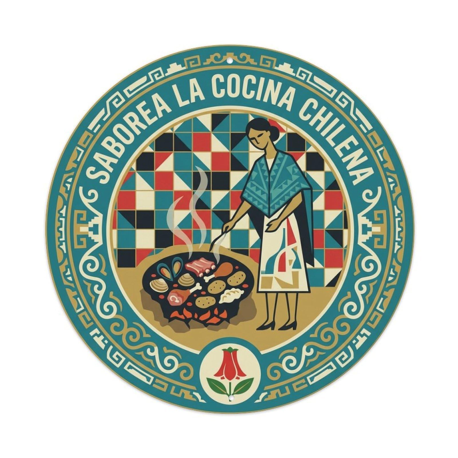Chilean Cuisine Curanto Culinary Travel Food Metal Tin Sign