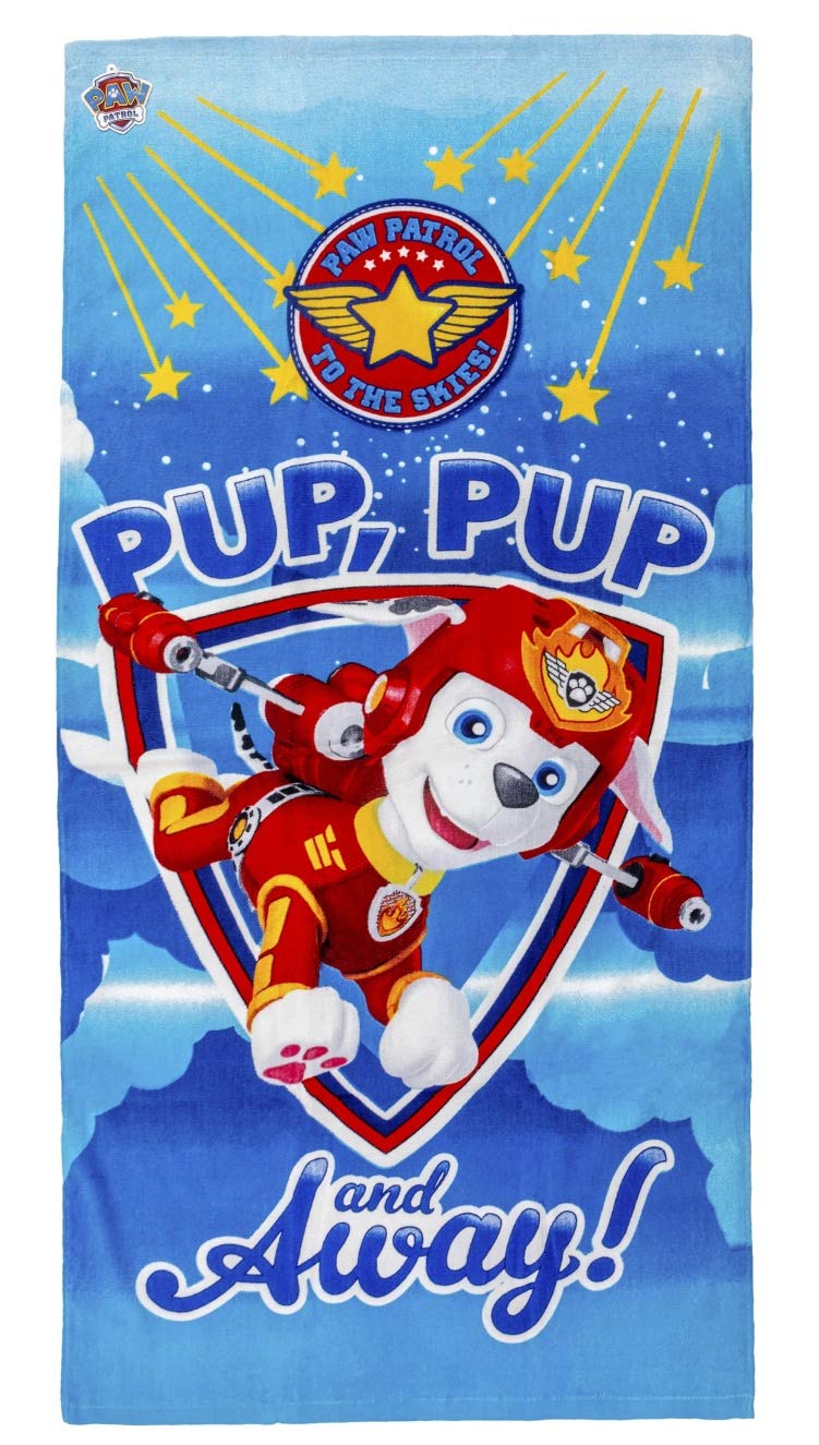 Telo Mare Paw Patrol 140x70 Cm: Morbido Asciugamano In Cotone Con Chase, Rubble E Marshall - 6