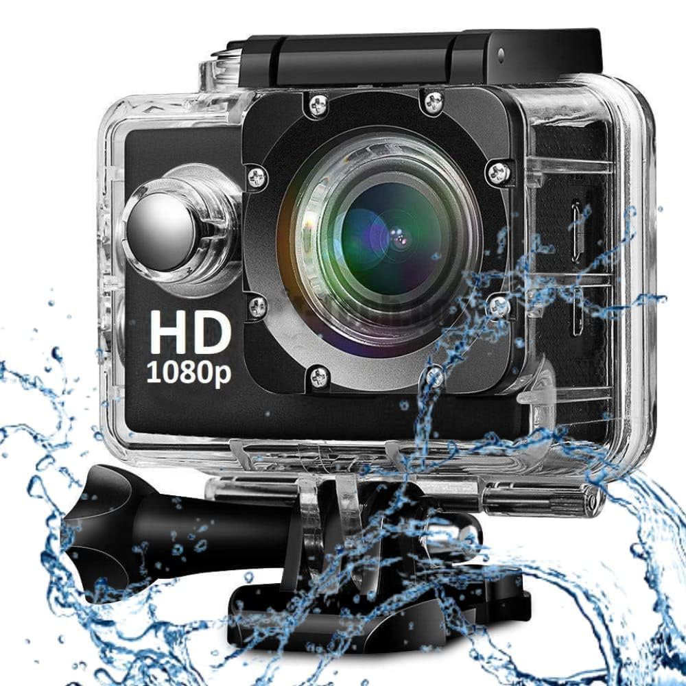 SIRGAWAIN Action Camera 1080P 12MP Sports Camera Full HD 2.0 Inch Action Cam 30m/98ft Underwater Waterproof Camera with Mounting Accessories (CAM3) SIRGAWAIN Action Camera 1080P 12MP Sports Camera Full HD 2.0 Inch Action Cam 30m/98ft Underwater Waterproof Camera with Mounting Accessories (CAM3)