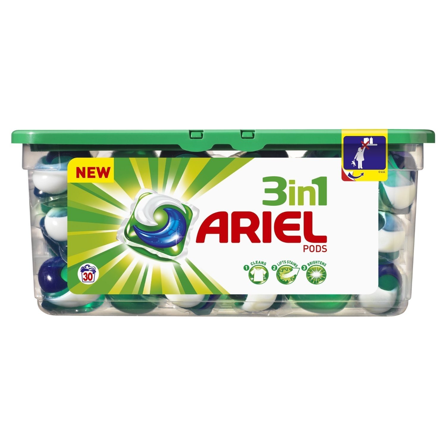 Ariel 3 in 1 Pods Regular Waschmittel-Kapseln, 30 Waschladungen :  Amazon.de: Drogerie & Körperpflege