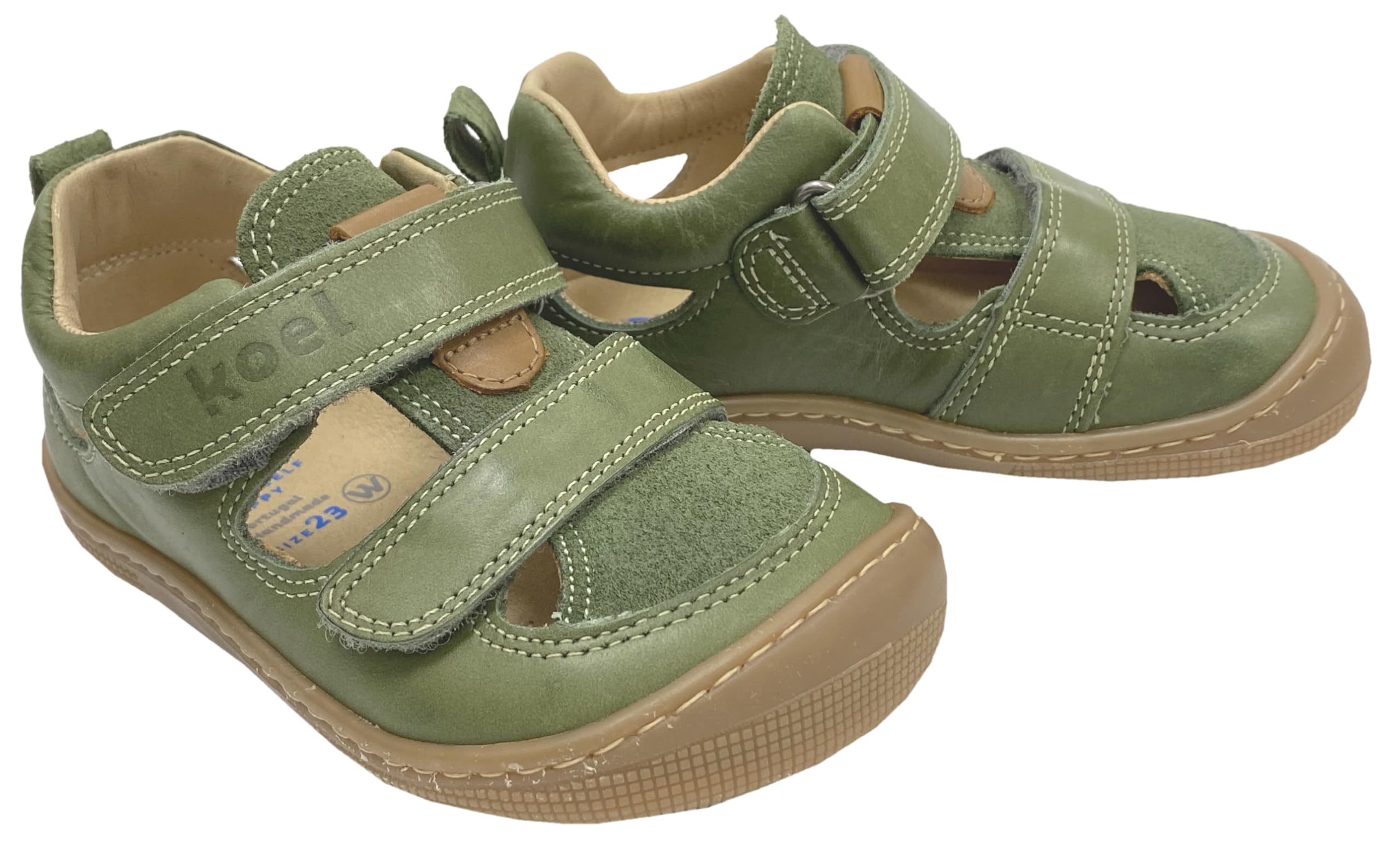 KOEL Kato 07W004.101 - Sandalias de piel para pies descalzos (extra anchos)