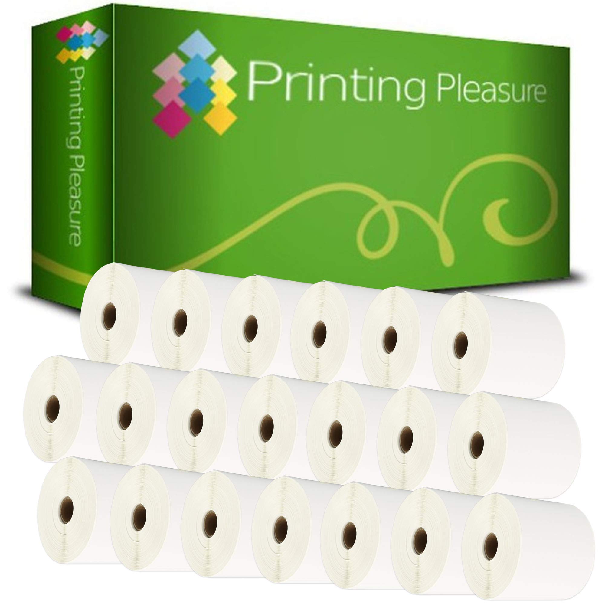 4x6 Thermal Labels,100mm x 150mm,White Permanent Adhesive Shipping & Mailing Labels Rolls Compatible with Thermal Transfer & Direct Printers(500/Roll 20 Rolls)